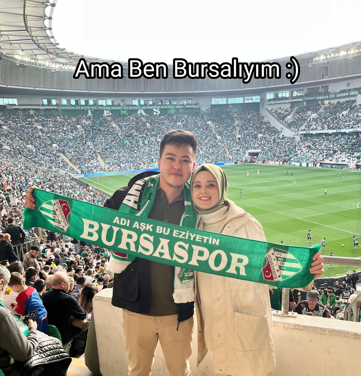 BursasporAsktir's tweet photo. Bursaspor'lu Taraftarlar, Bursa’da Kırgız Türkü kardeşimizin Düğün konvoyuna katılarak çevresi az diye yalnız bırakmayarak yanında olduğumuzu hissettirmişti. 

"Herkes beni Kırgız Damat diye tanıdı, Ama Ben Bursalı'yım" https://t.co/xkqOQyYB7O