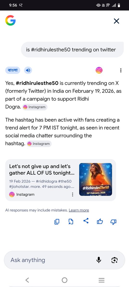 Pragga9's tweet photo. bro google keh raha we're trending
I trust Google more than anything in this world man
#RidhiRulesThe50 https://t.co/g7P6HKiWVK