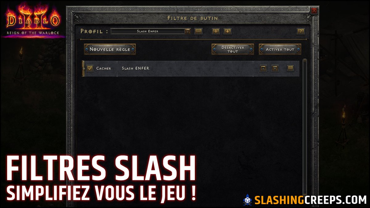 Comme promis mes filtres sur D2R sont dispo 🔥 ! Au final, c'est ultra efficace même si je me suis fait quelques noeuds au cerveau 😂
youtu.be/NYyoUNJqIvQ

#diablo #diablo2 #diabloii #d2 #dii #d2r #diablo2resurrected #diablopartner #rotw #reignofthewarlock