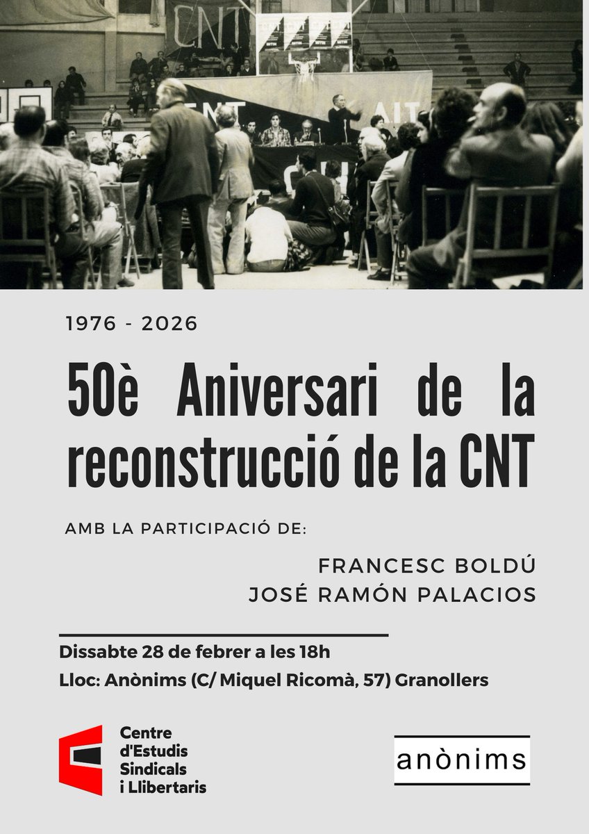 Centre d'Estudis Sindicals i Llibertaris tweet media