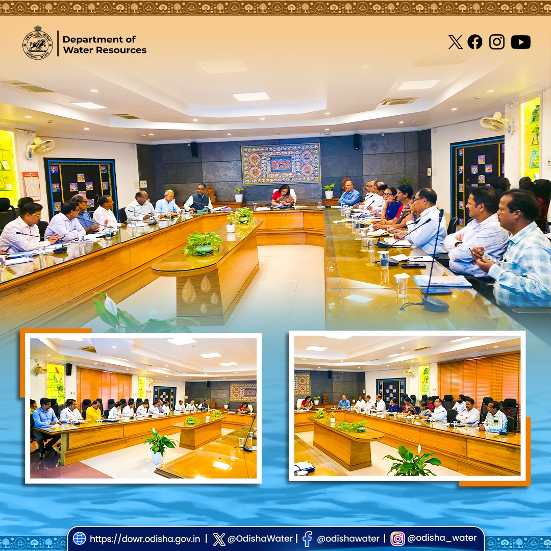 OdishaWater's tweet image. Smt. Shubha Sarma, Principal Secretary, #WaterResources, chaired a review meeting with senior officers today.

Key decisions included accelerating departmental expenditure, filling critical vacancies, and developing realistic KPIs to drive progress towards #VikshitOdisha 2036.