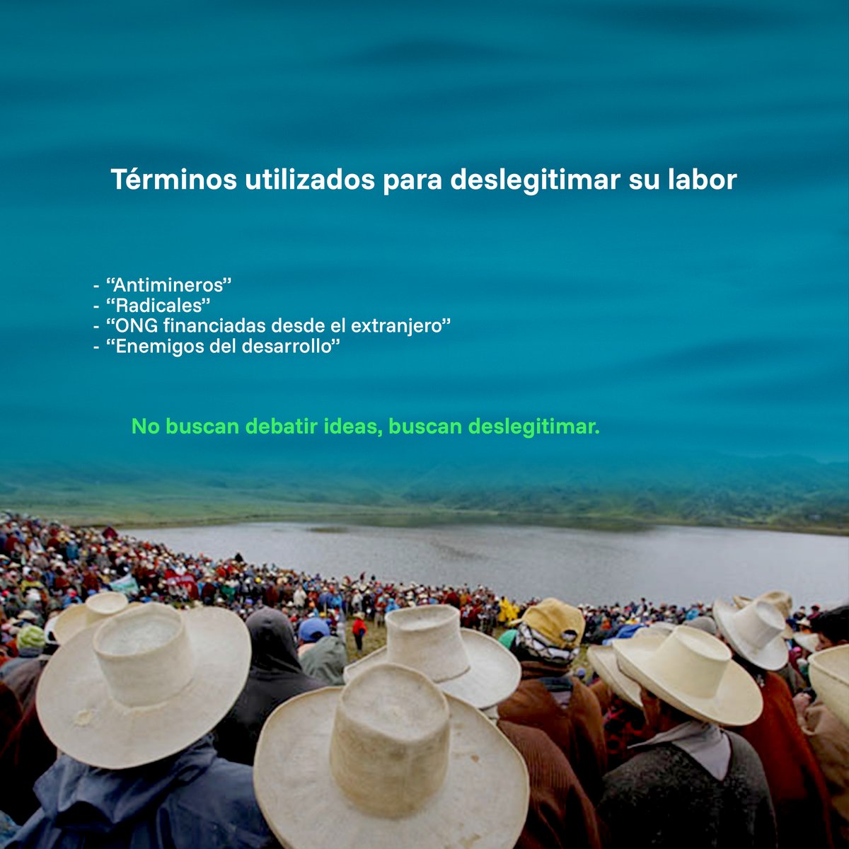 grufides's tweet photo. Le preguntamos a la IA:
¿Cuál es el rol de las organizaciones ambientales y de ddhh en Cajamarca y xq suelen ser objeto de campañas de desprestigio?
La respuesta nos ayuda a entender por qué defender el agua y el territorio  no es una ideología, sino una labor fundamental. https://t.co/vcgxY8wEtX