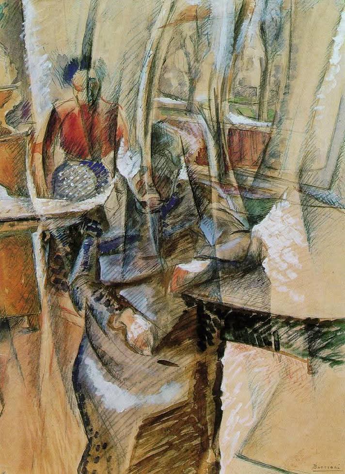 Umberto Boccioni 1882 1916 Interno con due figure femminili