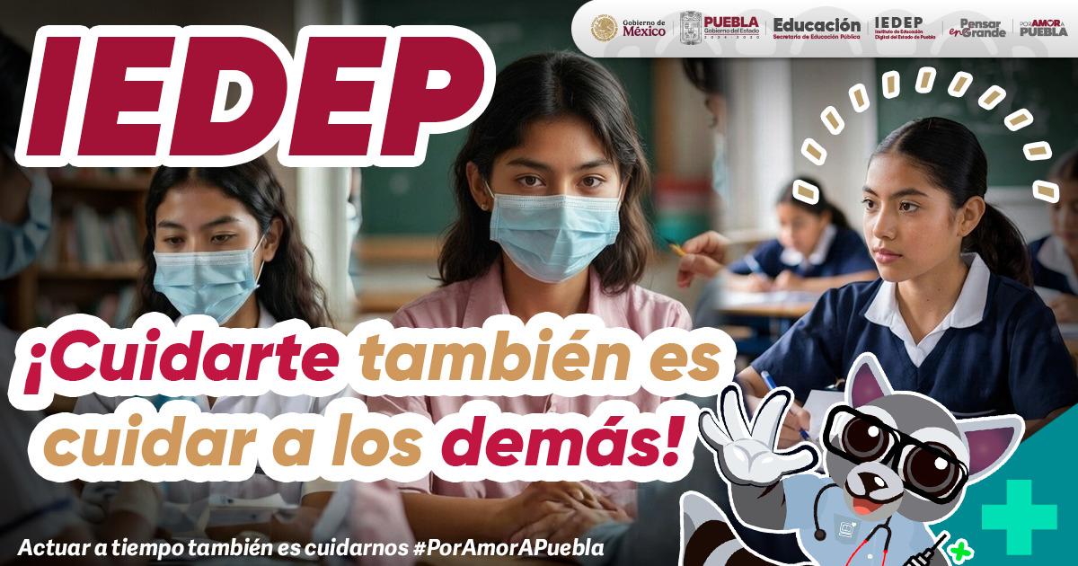La prevención del sarampión protege la salud y el bienestar de nuestra comunidad. Informar, prevenir y actuar con responsabilidad también es parte de una educación integral. Cuidarnos es avanzar juntos, #PorAmorAPuebla