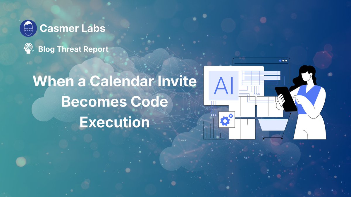 CloudStorageSec's tweet photo. An AI agent reading calendar data could pass embedded instructions to a local command executor.

A reminder that prompt injection risks grow when language models are connected to system level tools.

See our breakdown: 
https://t.co/lEcq5pIGAV

#AISecurity #PromptInjection https://t.co/ggK7fr9Fqq