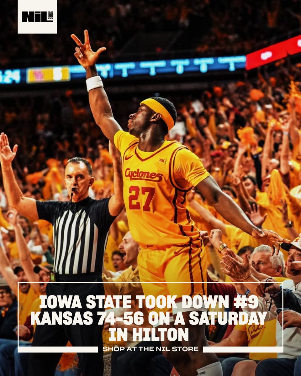 IowaStNILStore's tweet photo. Heating up heading into march ‼️🔥

@cyclonembb isn’t done yet! one more face off with week with ranked BYU 🌪️

#cyclonenation #iowastatembb #cyclonembb #big12basketball https://t.co/Vili9w89qP