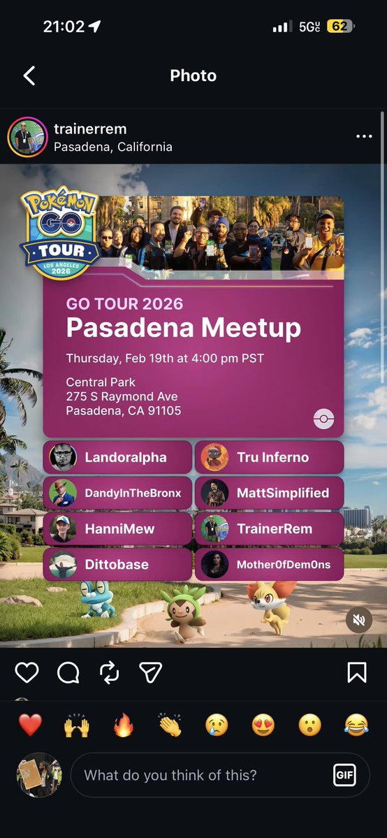 Looking forward to seeing the Bros <a href="/trainerrem/">⚡TrainerRem⚡️</a> <a href="/TruInfernoPoGo/">Tru Inferno ✈️ GO Tour in Pasadena</a> Today 🔥🔥🔥🔥 

Gonna make em rip Packs w/ me for Content