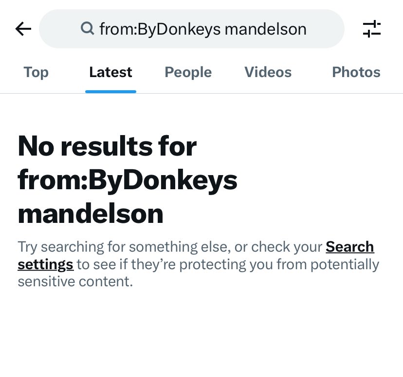 Not a single mention of Mandelson.