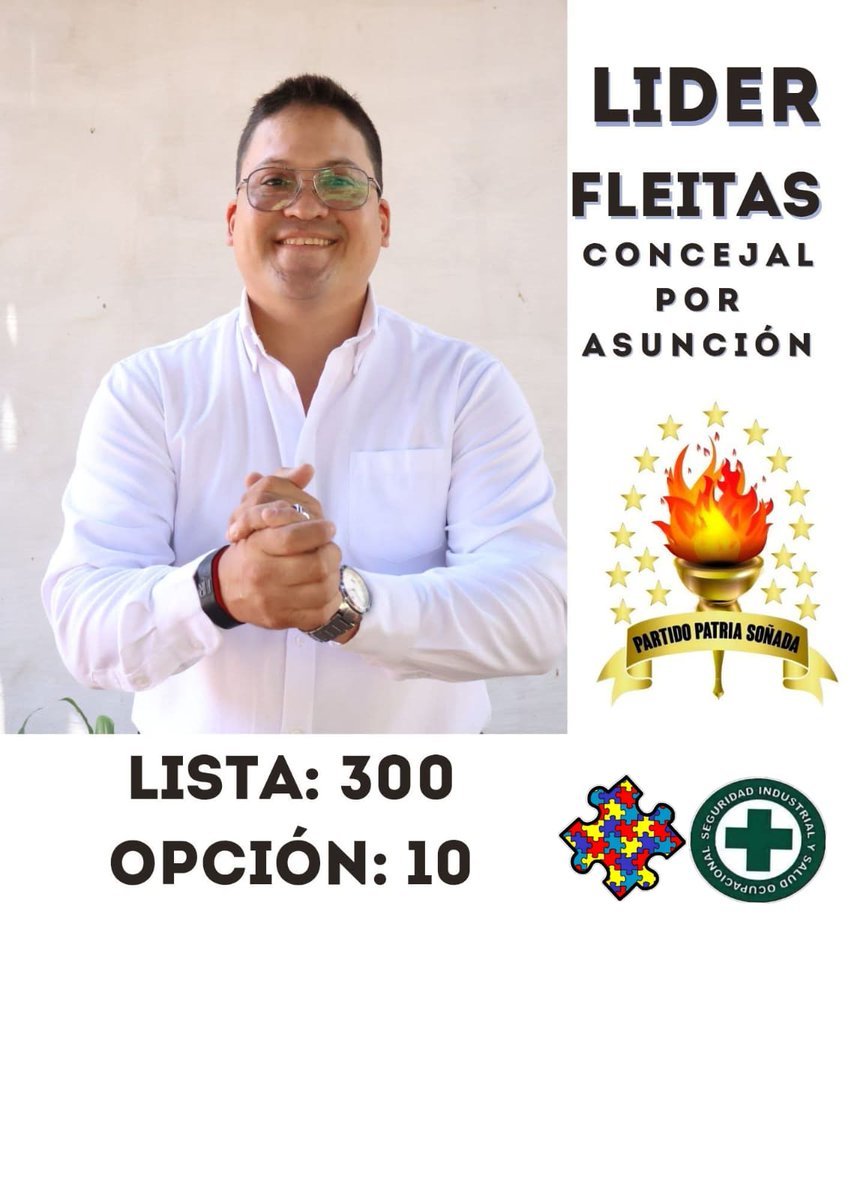 lfleitas23's tweet photo. Mis propuestas.
Trabajar con padres Azules (TEA)
Salida laboral para técnicos en Seguridad Industrial y salud ocupacional como así también bomberos y enfermeros.
Prioridad para adultos mayores 
Capacitación a personal Municipal en base a S.S.T 
Prevención de riesgos en plazas. https://t.co/PZNPCM5Fw2