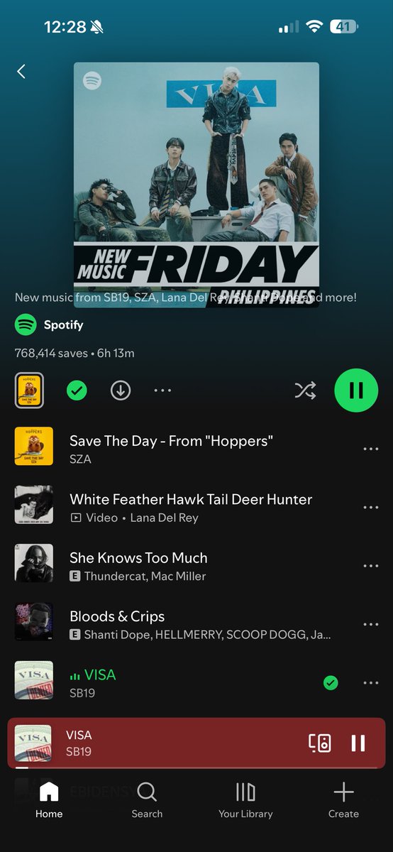 SB19 VISA is the new cover of NEW MUSIC FRIDAY PHILIPPINES!!! 😭🔥🎧

open.spotify.com/track/6RYMQDnY…

VISA OUT NOW
<a href="/SB19Official/">SB19 Official</a> #SB19
#SB19VISA