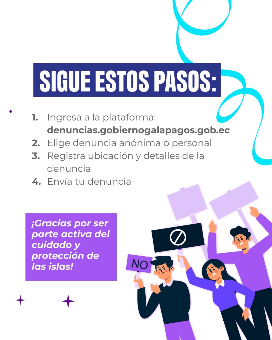 CGGalapagos's tweet photo. Desde ahora, realizar tus denuncias sobre situación migratoria, ingreso de motos irregulares, seguridad y otras, es más fácil.

Ingresa al QR de la imagen o ingresa al enlace:
 🔗https://t.co/D7NsFJIoFL

Gracias por aportar con la seguridad de la comunidad local.
#ElNuevoEcuador https://t.co/mIBfoUVWji