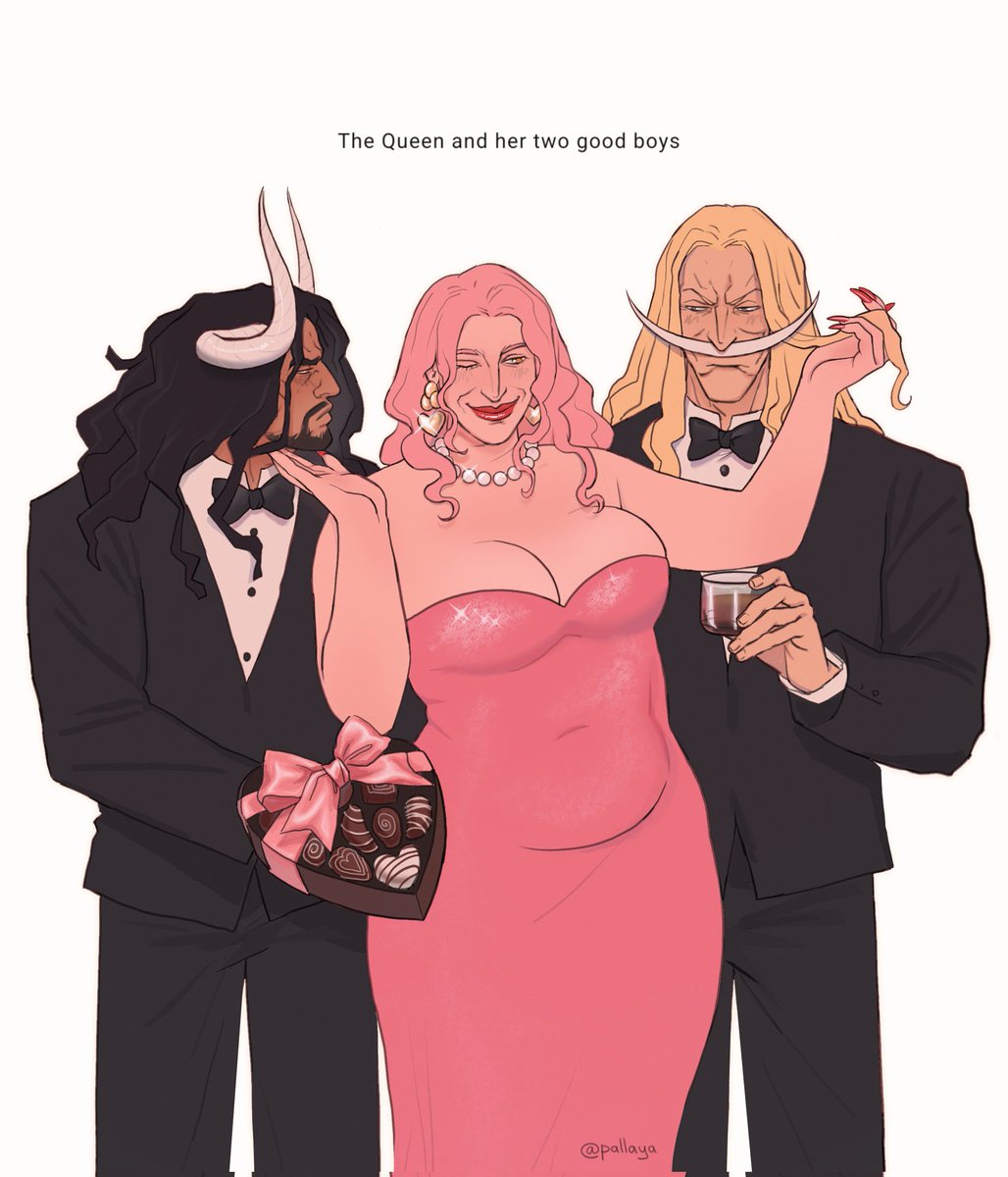 1 queen
2 good boys
#bigmom #kaido #whitebeard