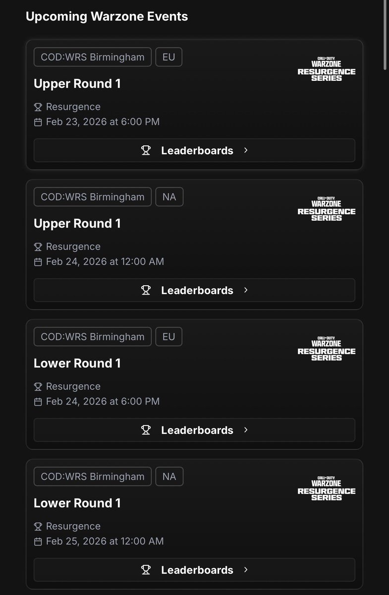 @COD_Esports Calendar ready