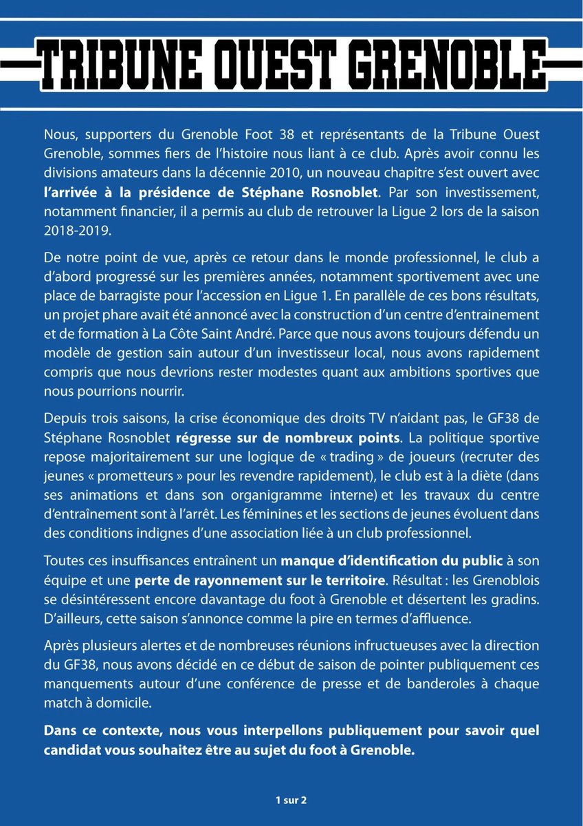 TribuneOuest Grenoble tweet media
