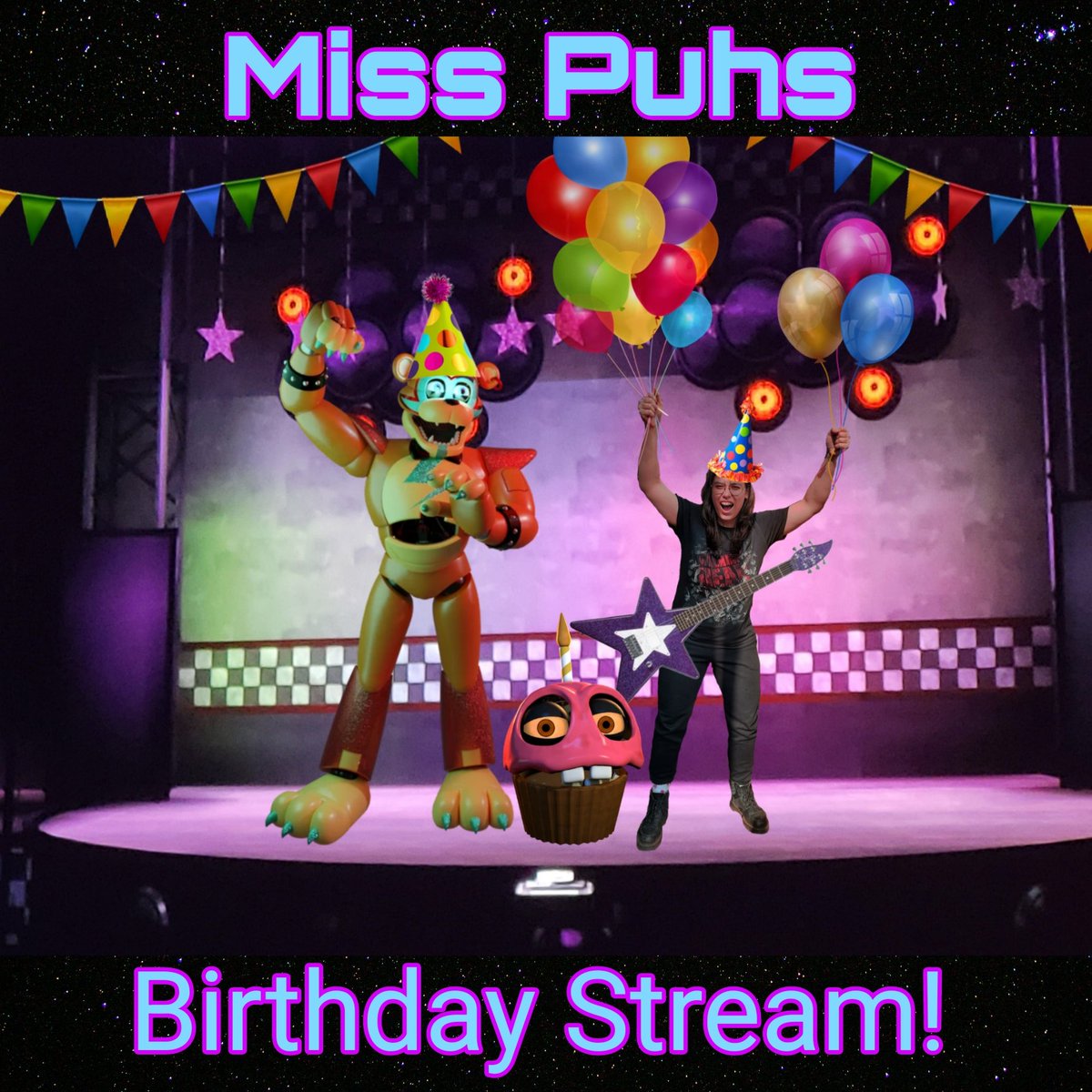 PuhMiss's tweet photo. Its my birthday! Well, it was yesterday but we are celebrating my birthday today! 🥳 Come hang, play co-op games and eat some cake. I'll be live in about 2 hours, around 7-7:30 pm GMT+1

https://t.co/UwhgcjXog6

#twitch #twitchaffiliate #birthdaystream https://t.co/a2LWyWRZyy