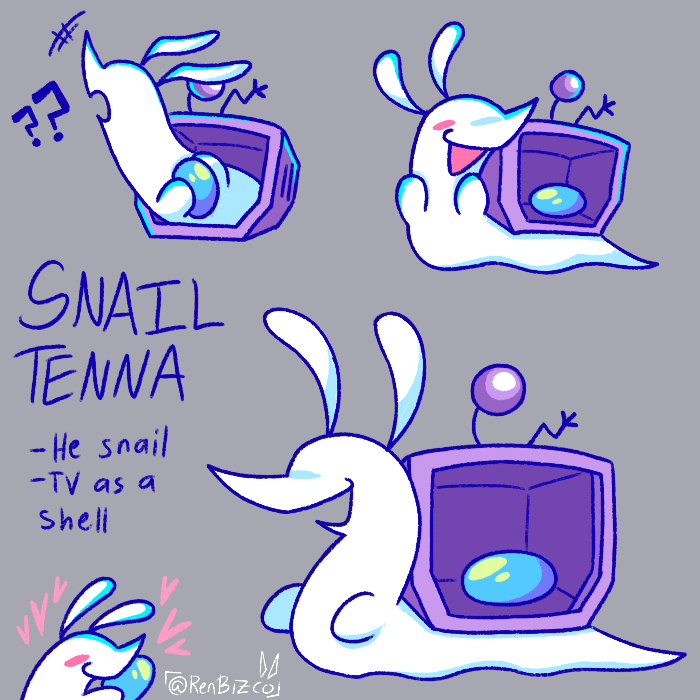BiscuitFlakez's tweet photo. snail tenna au or something
#tenna #tennaau #DELTARUNE https://t.co/cucYeMmsTe