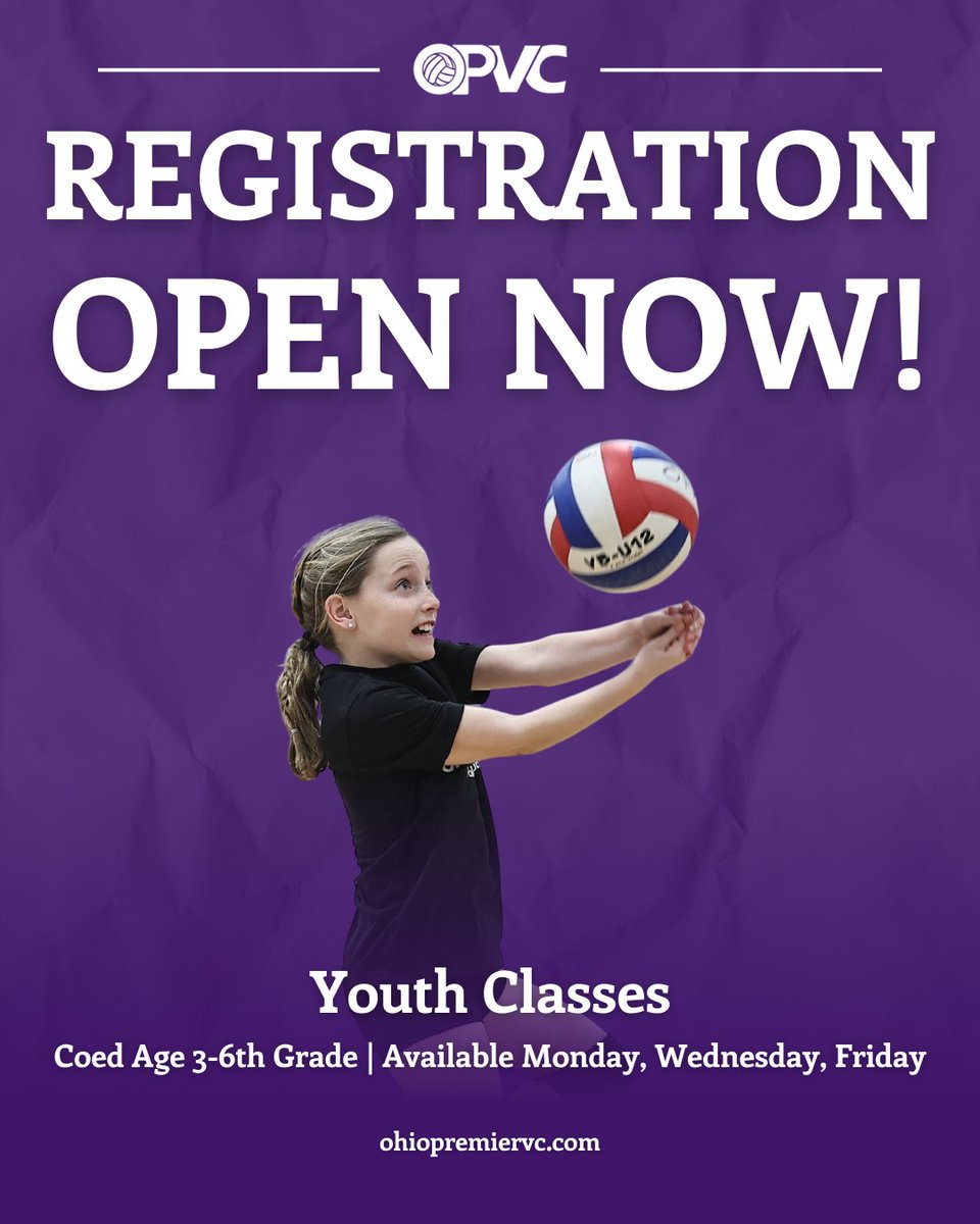 ohiopremiervc's tweet image. OPVC youth classes open today! See what we have available at our website! 🏐

🔗: ohiopremiervc.com/girls-op-youth…

#opvc #ohiopremier #volleyball #youthvolleyball