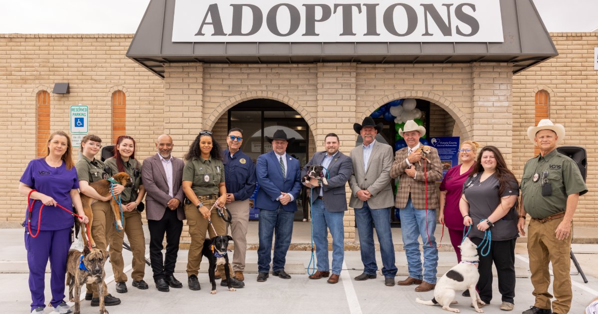 VictoriaCounty's tweet photo. Thank you to everyone who joined us for the ribbon-cutting at the new Victoria County Animal Services facility! 🐶🐱 

We’re excited for this new chapter bringing better care, expanded services, and new opportunities for our community.

Now fully operational at 513 Profit Dr. https://t.co/WFo1IJfpPu