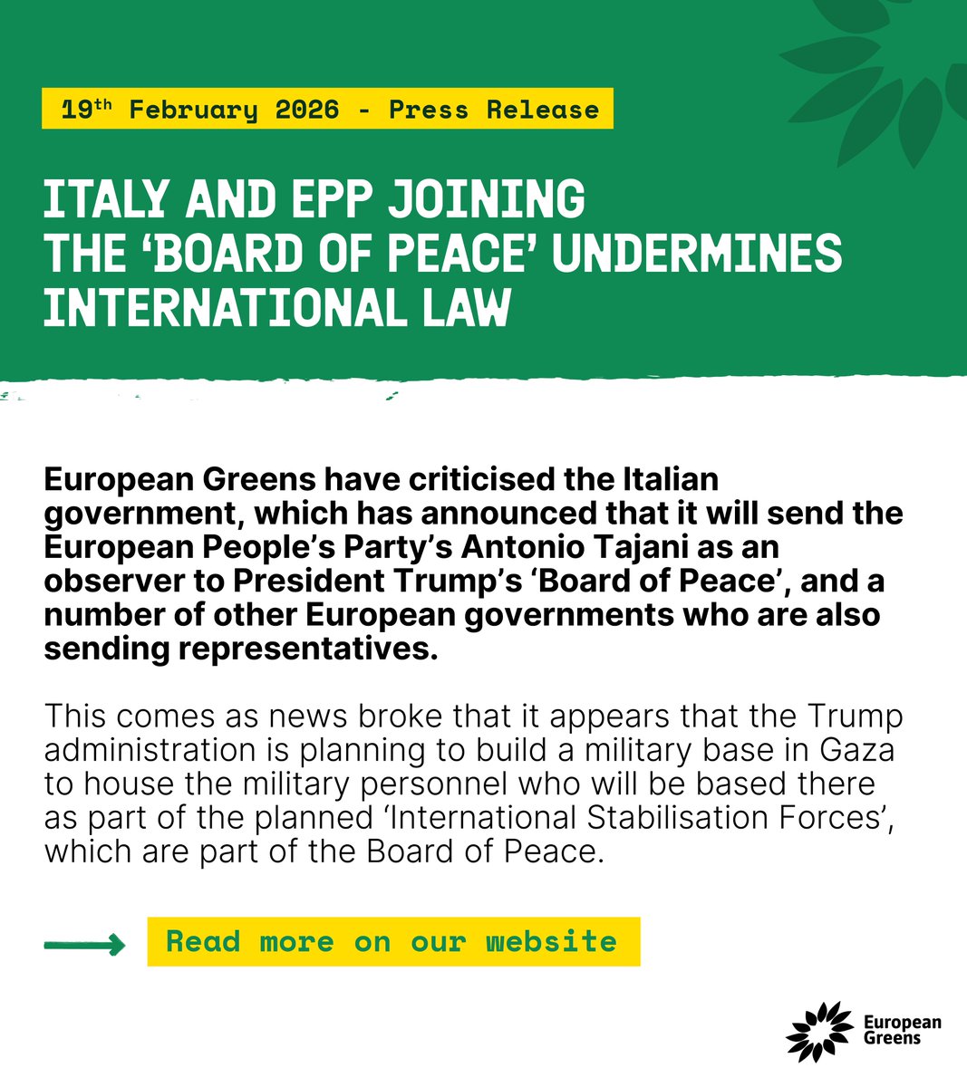 European Greens tweet media