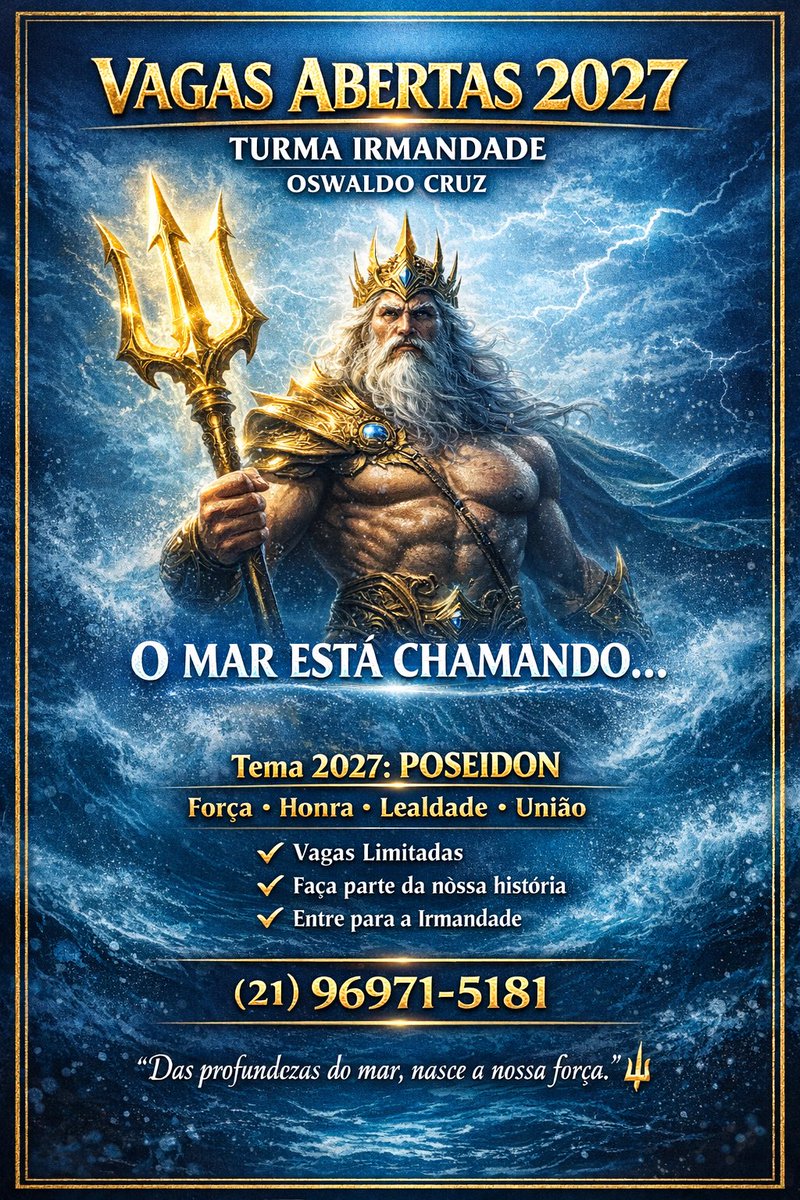 Irmandade_Oc's tweet photo. #01desexta🏆
Vagas abertas, a hora é essa🔱😮‍💨 https://t.co/pi9IgEpqti