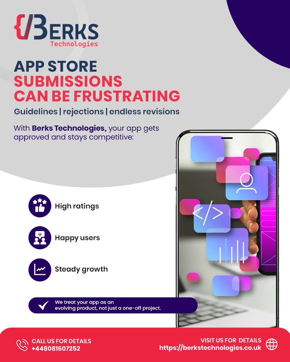 berkstechnology's tweet photo. Stop chasing approvals. Start owning the store. 🚀
Built to pass. Designed to rank. Ready to scale.
That’s the Berks Technologies edge. 💼📱
https://t.co/a9xH3aOshA
#Berkstechnologies #IT #Technology #AI #DigitalTransformation #appdevelopment https://t.co/Tylmbyz7Nl