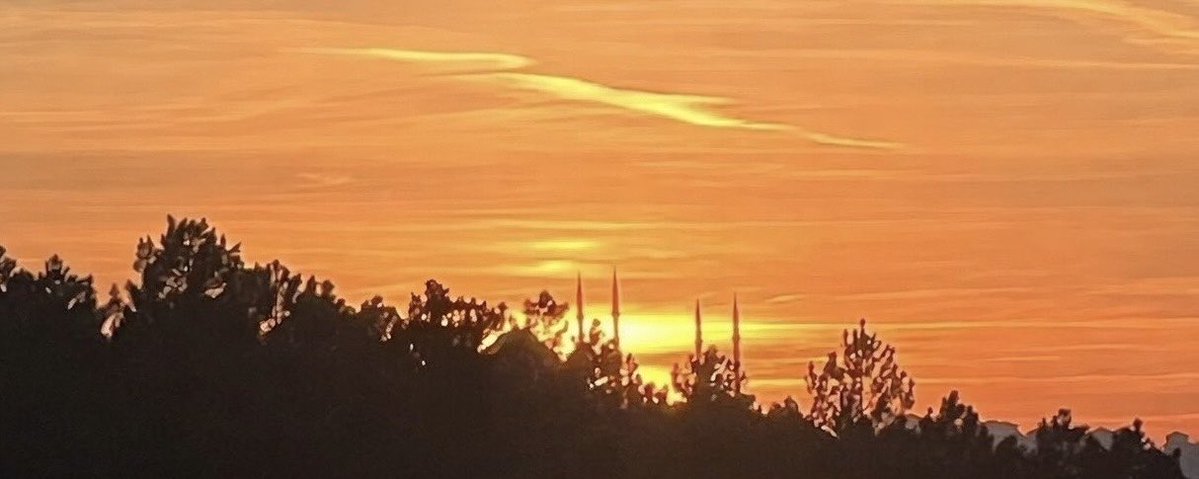 İftardan hemen önce Çamlıca Cami
