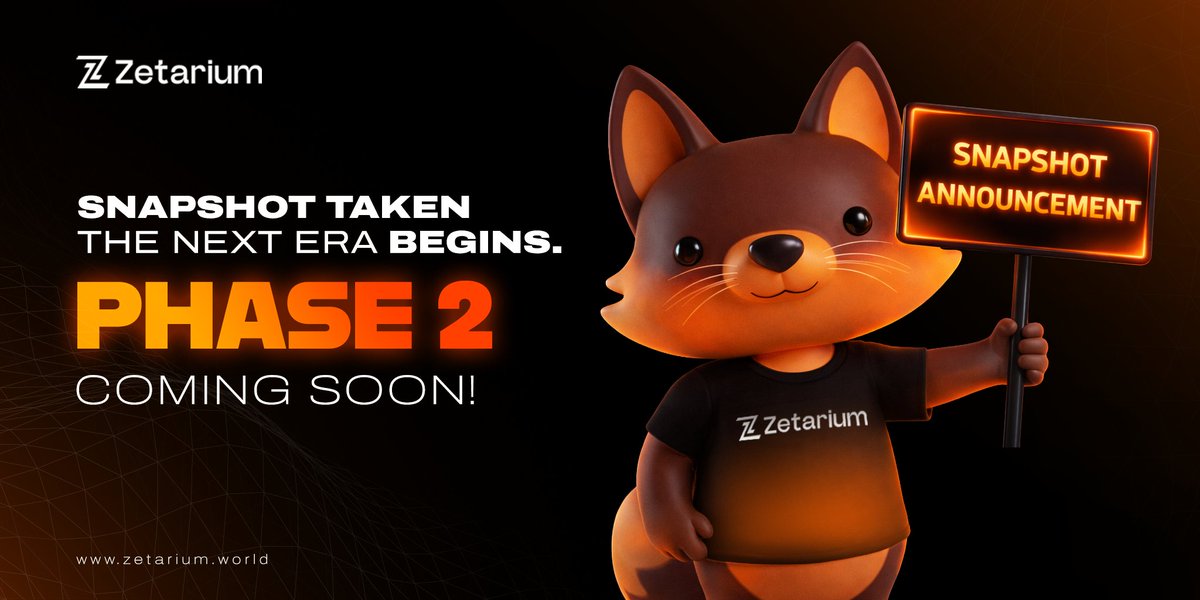 The @zetarium phase2 leaderboard is moving very fast🔥🔥
The phase2 is not taking long TGE around the corner ✊🏾✊🏾
Use the referral link to be part of us👇🏾
airdrop.zetarium.world/?ref=184eb2f1
Join now, not to regret later🤝