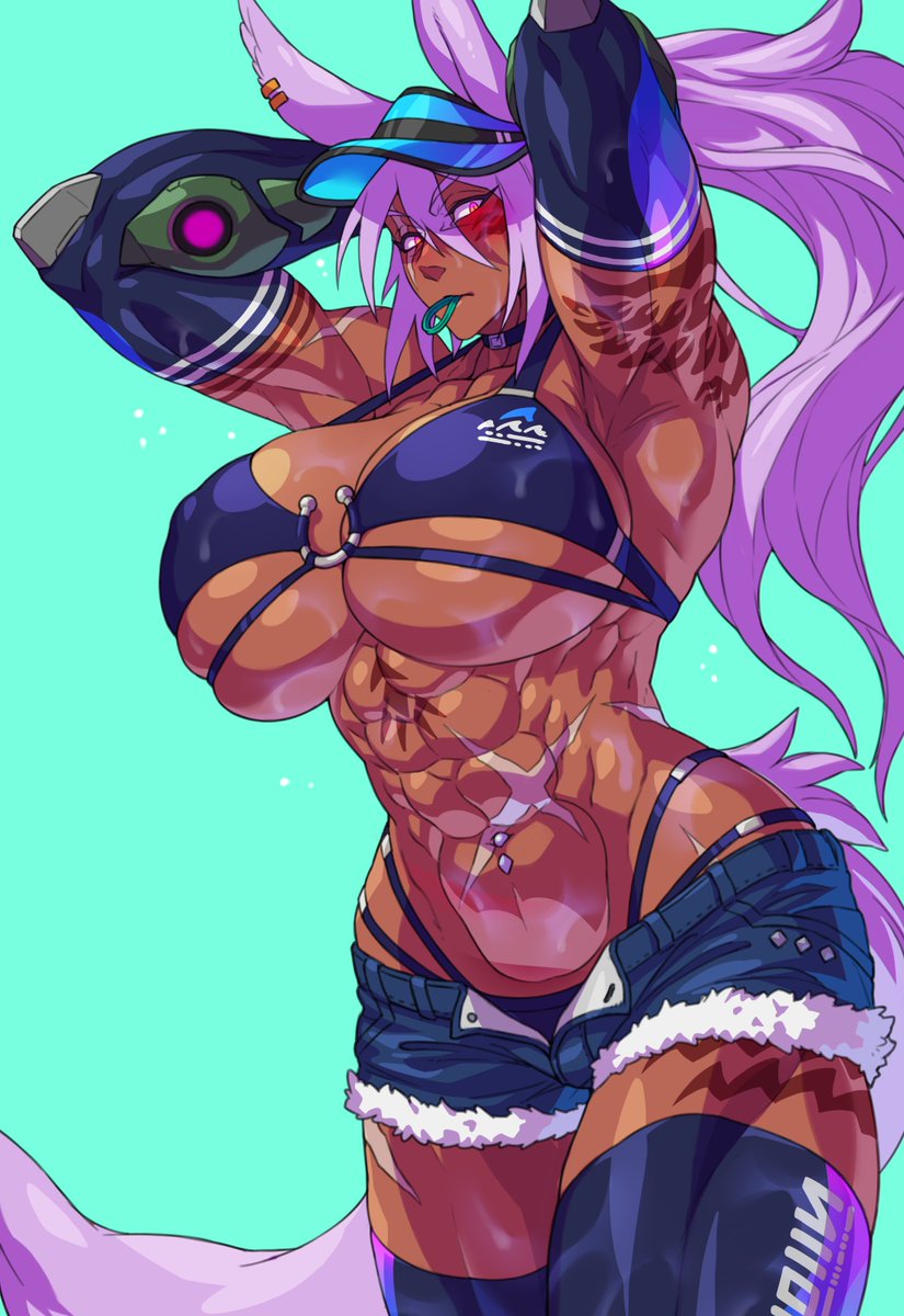 #自分で生み出した一次創作オリジナルキャラを流そう 
筋肉長身獣人のダンテラです。 