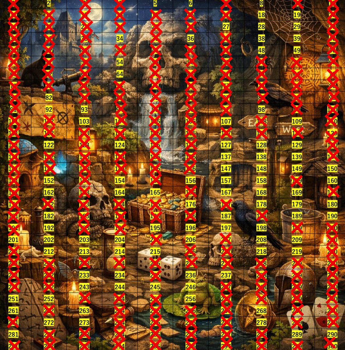 残り98P 残り136P時点でトップ1.2 残りにあり🔥 上段ヒントの対象と