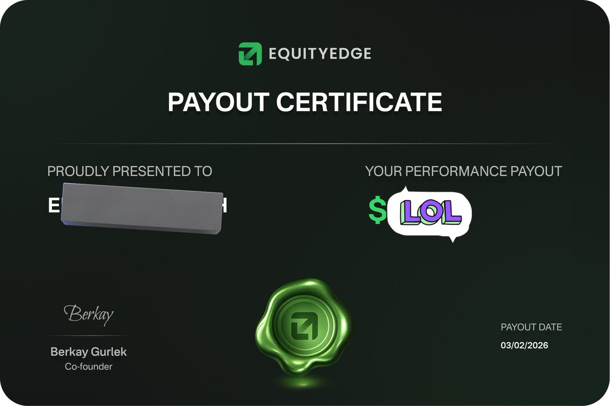ForexTvOfficial's tweet photo. READ THIS ABOUT EQUITY EDGE!!!

ONE YEAR EXPERIENCE ON FUNDED ACCOUNT WITH EQUITY EDGE.
 
I just received my 8th payout with Equity Edge and honestly it still feels crazy saying that i’ve been trading with them on this particular funded account for over a year now and they’ve paid me every single time. No delays, no excuses, payouts always processed fast and on time. That consistency is what matters most to me.

I got funded on the 20th of February, last year. Today is 19th February, 2026 and I just got my 8th payout approved.

Having access to that kind of capital genuinely changed my situation and my perspective about equity edge. It gave me opportunities I wouldn’t have had on my own and allowed me to take trading seriously risking only 1% per trade. That’s something I don’t take lightly.

Anytime I had an issue, a question, or even when I was frustrated, I reached out and they responded quickly and actually helped. I’ve never felt ignored and I’ve never felt like they were trying to avoid paying me. In over a year, they’ve never been a problem for me hence why I decided to purchase another 50k account size from them last month which is currently in phase two.
That’s been my experience across 8 payouts.

And honestly, you can’t get a 50k account for only $128 with consistent payouts and real support elsewhere, I haven’t seen it. 
They’ve continued improving over the last year and that’s why I believe they’ll be top 3 in the industry soon. I genuinely can’t complain.

On to payout number 9, let’s go.