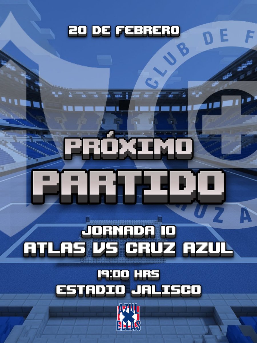MAÑANA JUEGA LA MÁQUINA ⚽️🚂

Cruz Azul visita a Atlas en el último partido previo a la fecha FIFA.

¡Vamos por los 3 puntos! 💙

🆚 ATLAS
🏟 JALISCO 
⏰ 19:00 HRS
📺 TUBI | FOX ONE