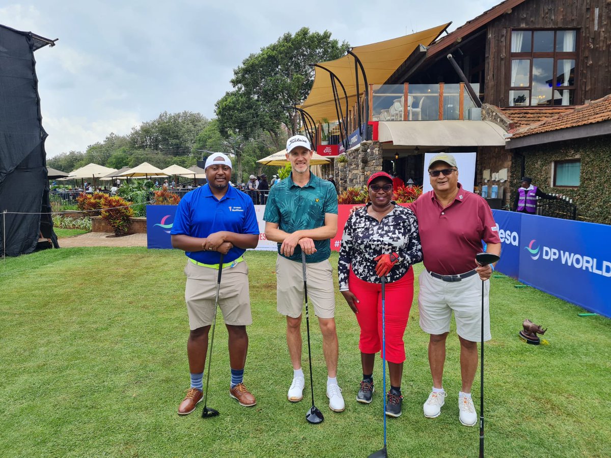 AvenueHospital's tweet photo. Two of our own flying the Avenue Healthcare flag at the Magical Kenya Open Pro-Am ⛳️
From patient care to the fairways, we stand for excellence—on and off the course. 💚
#SportsHealthcare #MagicalKenyaOpen2026 #AvenueHealthcare #KenyaGolf #MedicalExcellence https://t.co/0xN5yB97M2