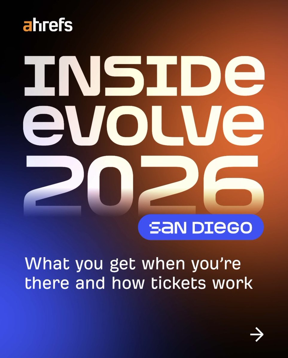 Ahrefs Evolve tweet media