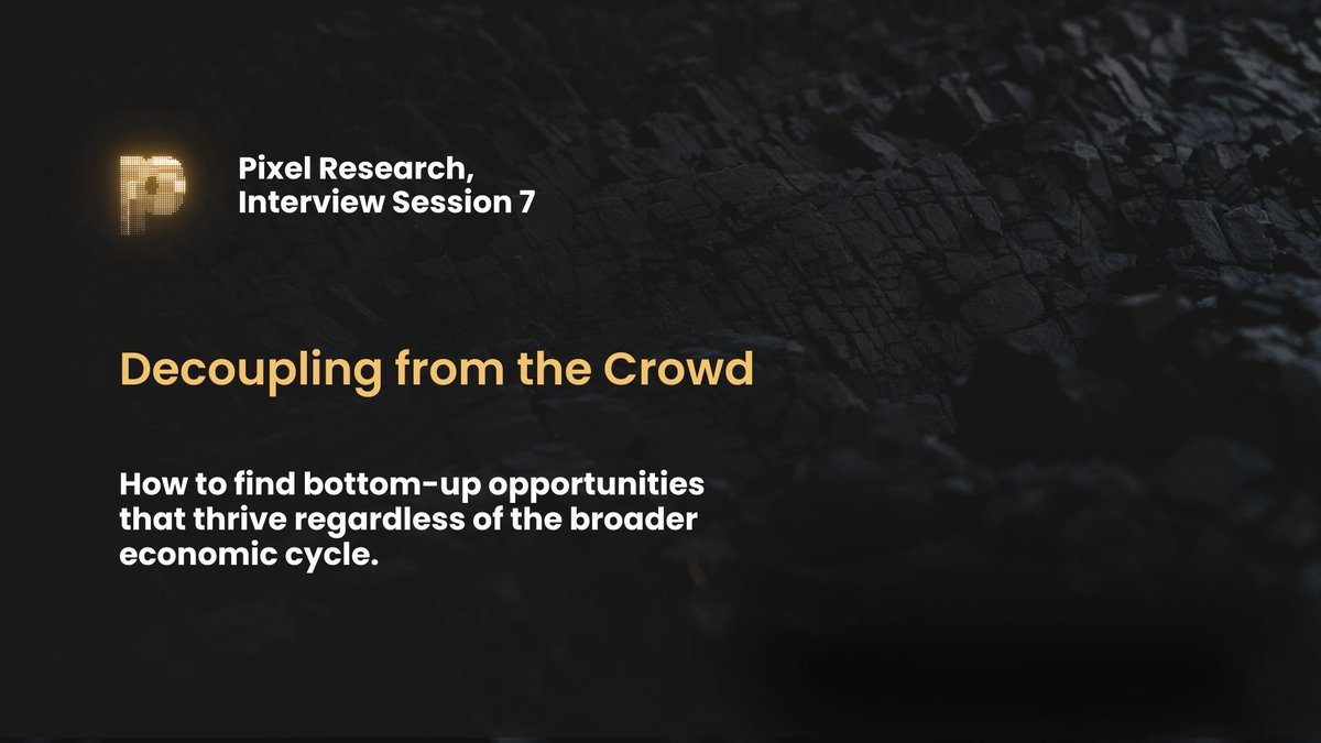 Pixelresearch_'s tweet image. Merrill Lynch escapee. Former Academic. Currently Substack Writer &amp;amp; Smallcap Hunter.

I sat down with @SFarringtonBKC to talk about his outlook on the Economy and appealing sectors.

pixelresearch.substack.com/p/decoupling-f…
