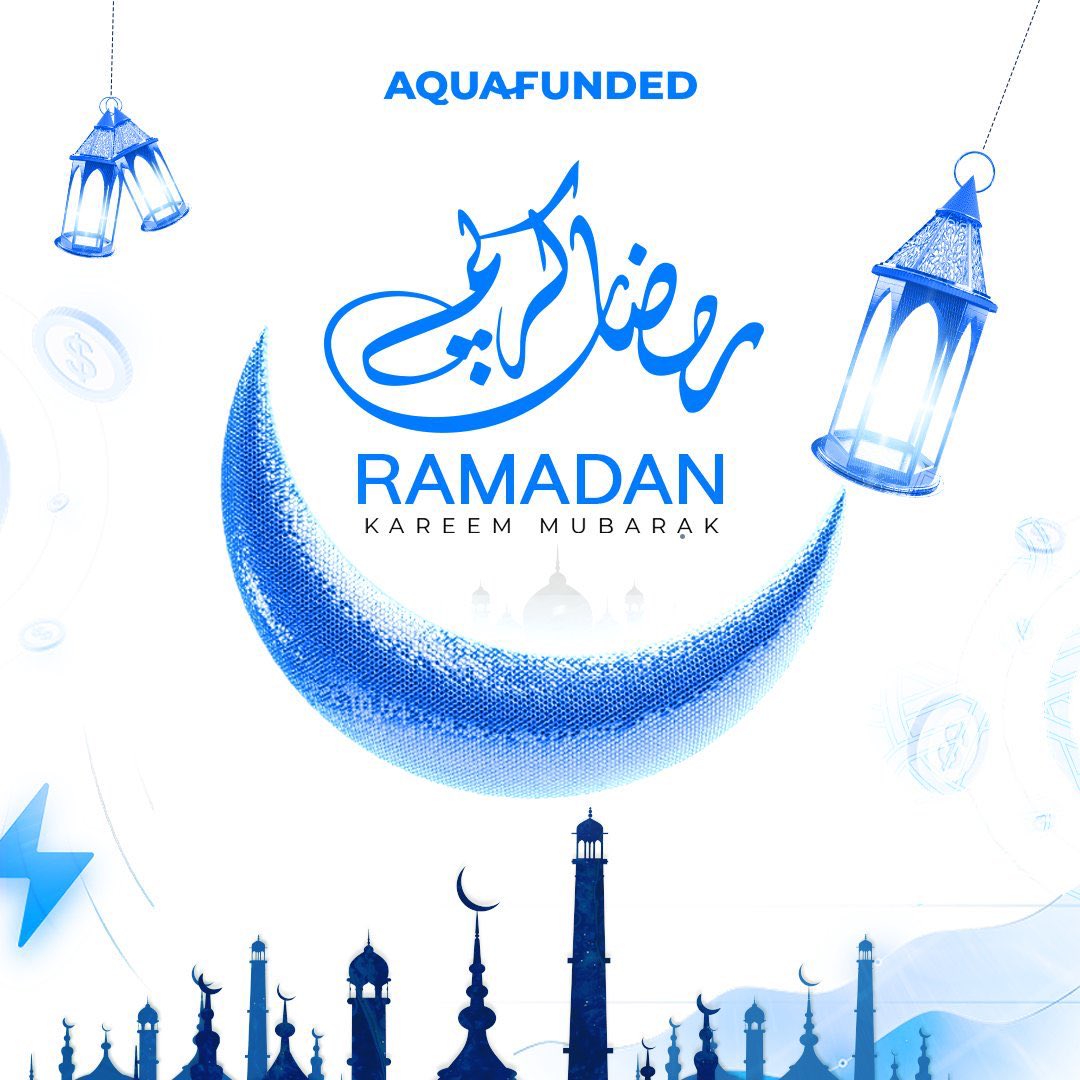 🌙 Ramadan Kareem Mubarak 🤍
As this blessed month begins, we wish you peace, prosperity, and countless rewards. May your prayers be accepted, your fasts be easy, 

✨ Stay focused. Stay consistent. Stay funded.
#RamadanKareem #RamadanMubarak #TradingJourney #Giveaway #Affiliate