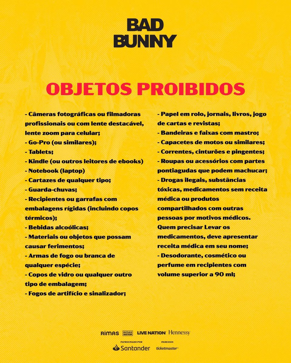 Info Bad Bunny Brasil tweet media