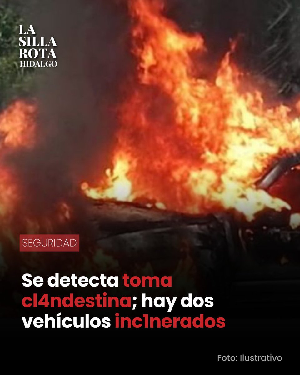 🔥🚔 Se localizaron dos camionetas tipo pick up totalmente calcinadas, a unos 26 metros de una perforación ilegal, en las inmediaciones de Los Tepetates, perteneciente al municipio de Tlahuelilpan.

lasillarota.com/hidalgo/local/…