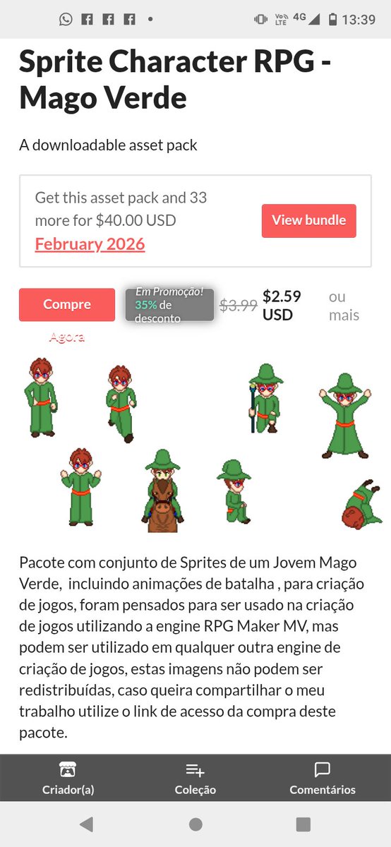 gjrartesempixel's tweet photo. Já está disponível mais um projeto de pixel art no https://t.co/JOmcdu5XT6, dessa vez temos as animações e sprites de Um Jovem Mago Verde.

@itchio

https://t.co/vbc63Ktjb9

#pixelartist, #pixelart, #spritesheet, #rpgmakers, #spritespixel, #indiegame https://t.co/gb4Tcsv8Q6