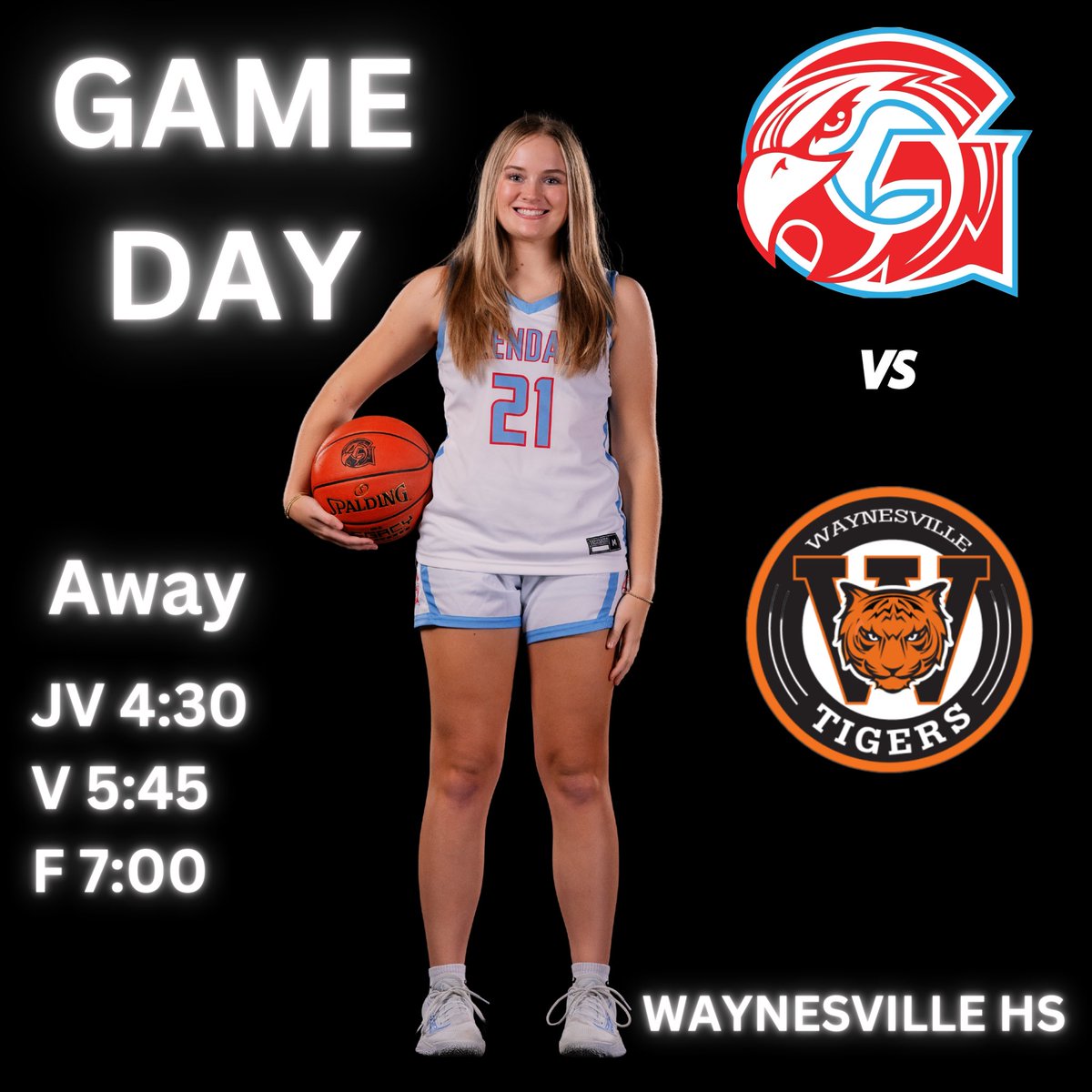 basketball_ghs's tweet photo. ‼️Game Day‼️
🏀Glendale
🆚Waynesville
⏰F 4:30 JV 5:45 V 7:00
📍Waynesville HS
📺 https://t.co/qdMKElUUrk
#FlyAngry https://t.co/KerW3d8cGp