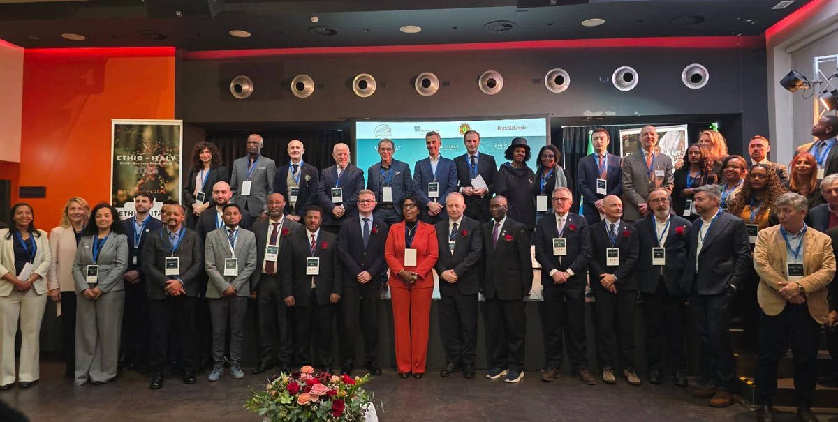 ETEmbassyROM's tweet photo. Today in Milan, the Ethio–Italy Coffee Business Forum launched a practical push to connect Italy’s coffee market directly with Ethiopian exporters and producers. https://t.co/vVyjf50vcW