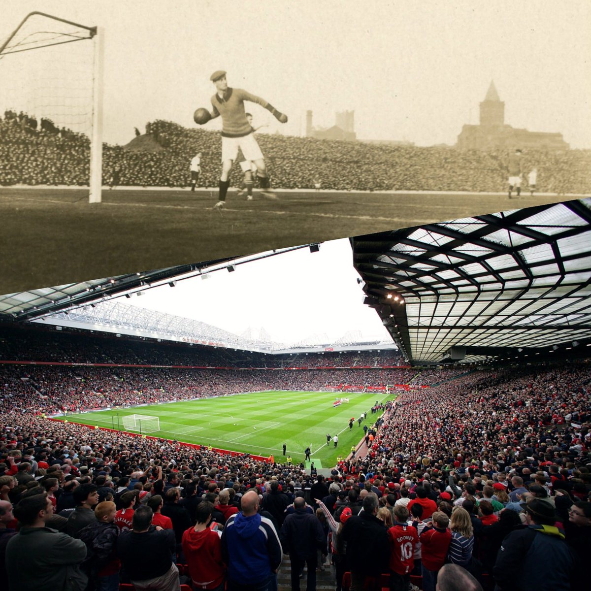 ⏳ #ThrowbackThursday!

⚽ On this day in 1910 the first official match was played at United Football Ground… or Old Trafford as we know it today.

🌟 The 116 years in between have seen some of the game’s great teams, managers and players star at the home of <a href="/ManUtd/">Manchester United</a>.

#tbt