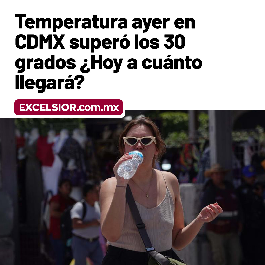 Excelsior's tweet photo. 🔴☀️El Servicio Meteorológico Nacional ha proporcionado detalles de la temperatura tanto para este jueves 19 como para el viernes 20 de febrero.
#CDMX #Clima #30grados
https://t.co/L62G6taLuy https://t.co/JoiivS08Kd