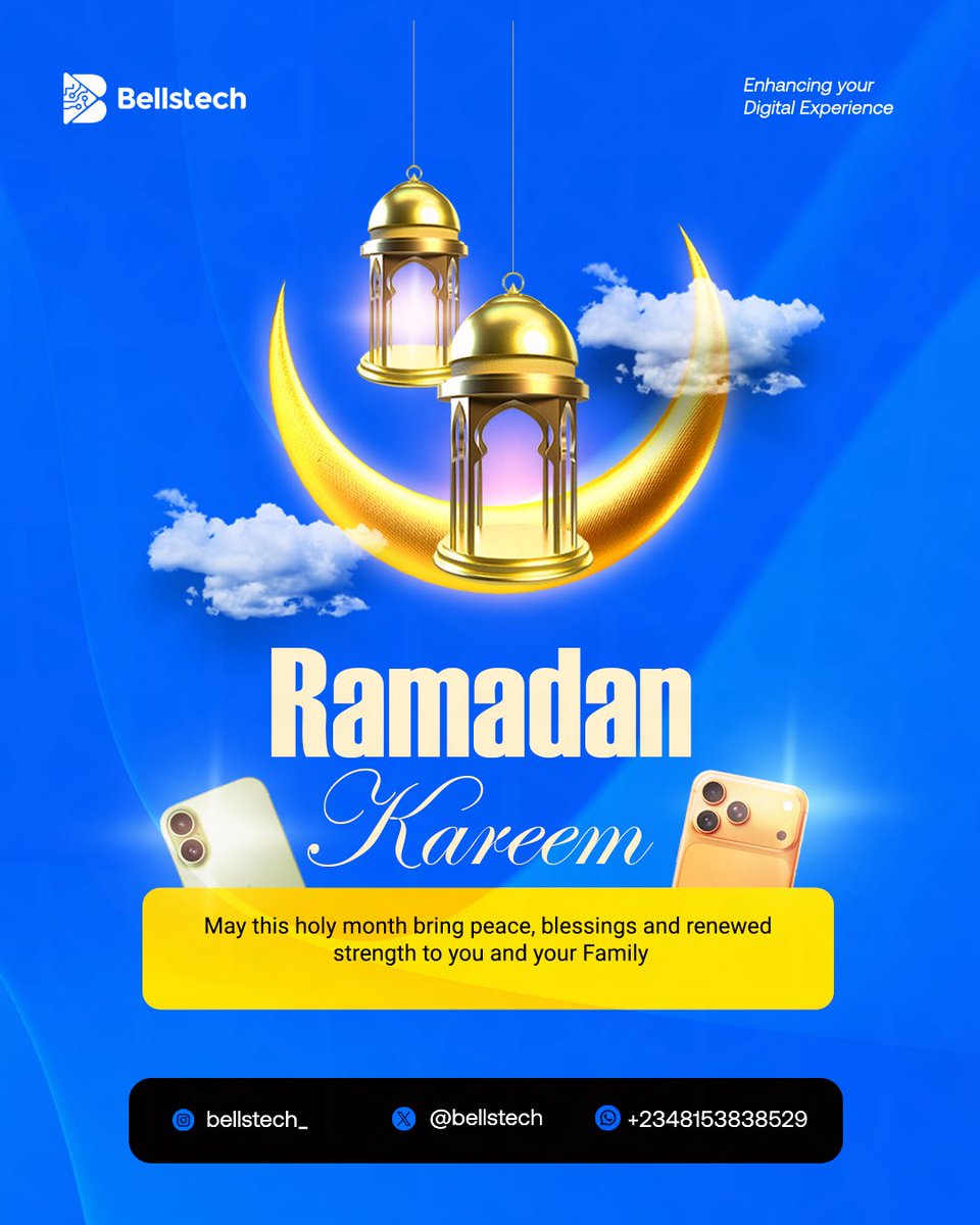 bellstech's tweet photo. Ramadan Kareem 🌙 https://t.co/pIjOCDsdUM