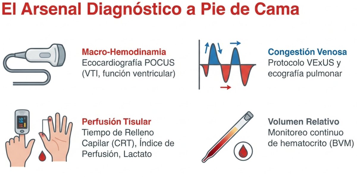 EDL1976's tweet photo. En el nuevo paradigma, la UF debe ser preventiva y guiada por endotipos (ej: fallo cardíaco o bajo relleno vascular) mediante POCUS y pruebas dinámicas de reserva. 
Limitación: Es un marco teórico que requiere validación prospectiva💡 https://t.co/puHoBeAeV1