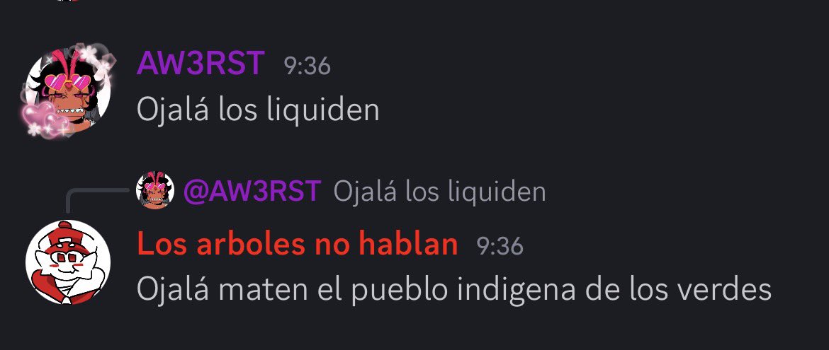 obitofazbear's tweet image. #callout al server de terror y diversión 

hay megads siendo extremadamente racistas hacia otros, principalmente hacia los verdes