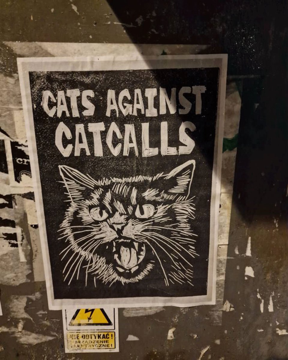 AntifaGraphics's tweet photo. Some of our posters spotted in Kielce, Poland. Thanks for sending to us!
#antifagraphics #antifascism #destroyfascism #catsagainstcatcalls https://t.co/asY3VXKCnR