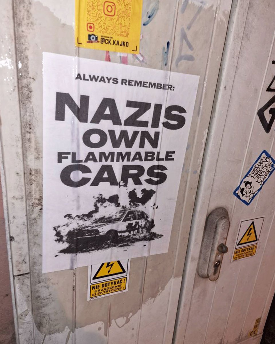AntifaGraphics's tweet photo. Some of our posters spotted in Kielce, Poland. Thanks for sending to us!
#antifagraphics #antifascism #destroyfascism #catsagainstcatcalls https://t.co/asY3VXKCnR