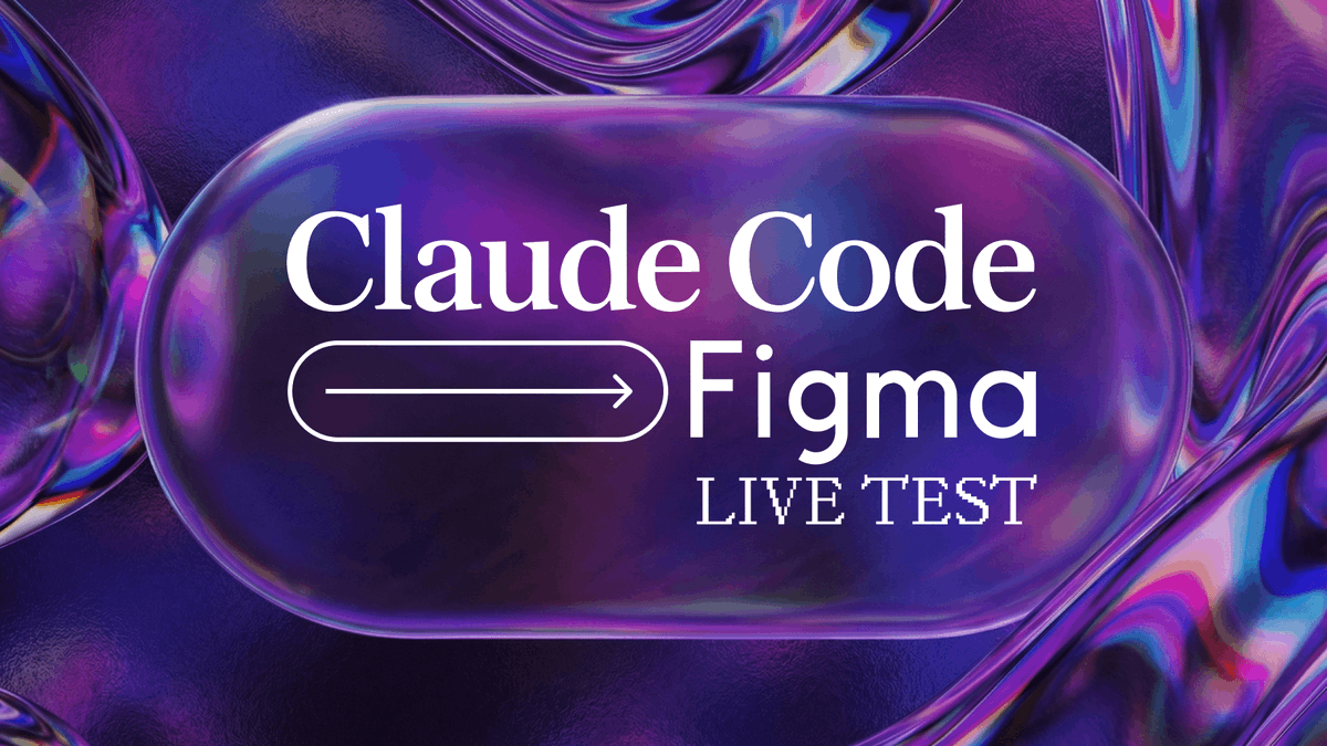 WeAreDesignX's tweet photo. Claude Code to Figma dropped Monday.

By Wednesday, 150 of you signed up to test it live.

That's not a webinar. That's a community running an experiment in real time.

Tomorrow, we find out what it means to design when code flows back to canvas. 

 https://t.co/VeDrswS0cF https://t.co/cMNyFv0cOO