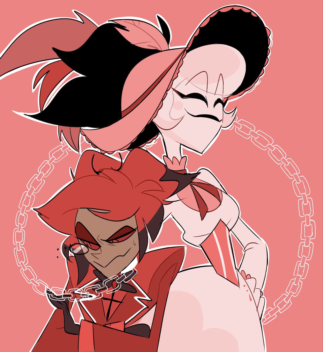 snaggleskull's tweet image. Rosie’s favourite pet #HazbinHotel