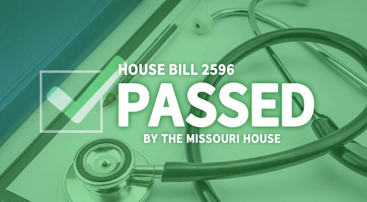 The Missouri House has unanimously passed HB 2596 – a major win for Missouri’s small businesses. This legislation expands access to affordable health coverage and strengthens the Chamber Benefit Plan.

Thank you to bill sponsor Rep. <a href="/PeggyMcGaughR39/">Peggy McGaugh</a> for your leadership!